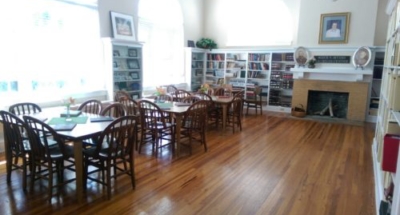 Upstairs in the Carnegie Library at Palmetto Historical Park