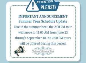 Summer Tour Schedule Update